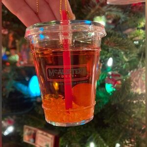 Rare McAlister's Deli Sweet Iced Tea & Lemon Cup Christmas Ornament Sold Out